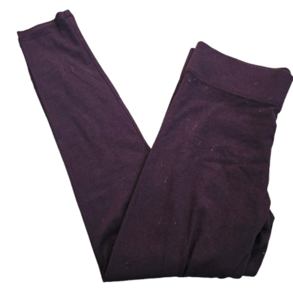 Pants - Womens Burgundy Leggings